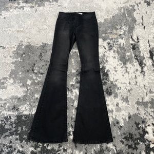 Free People Black Pull On Flares